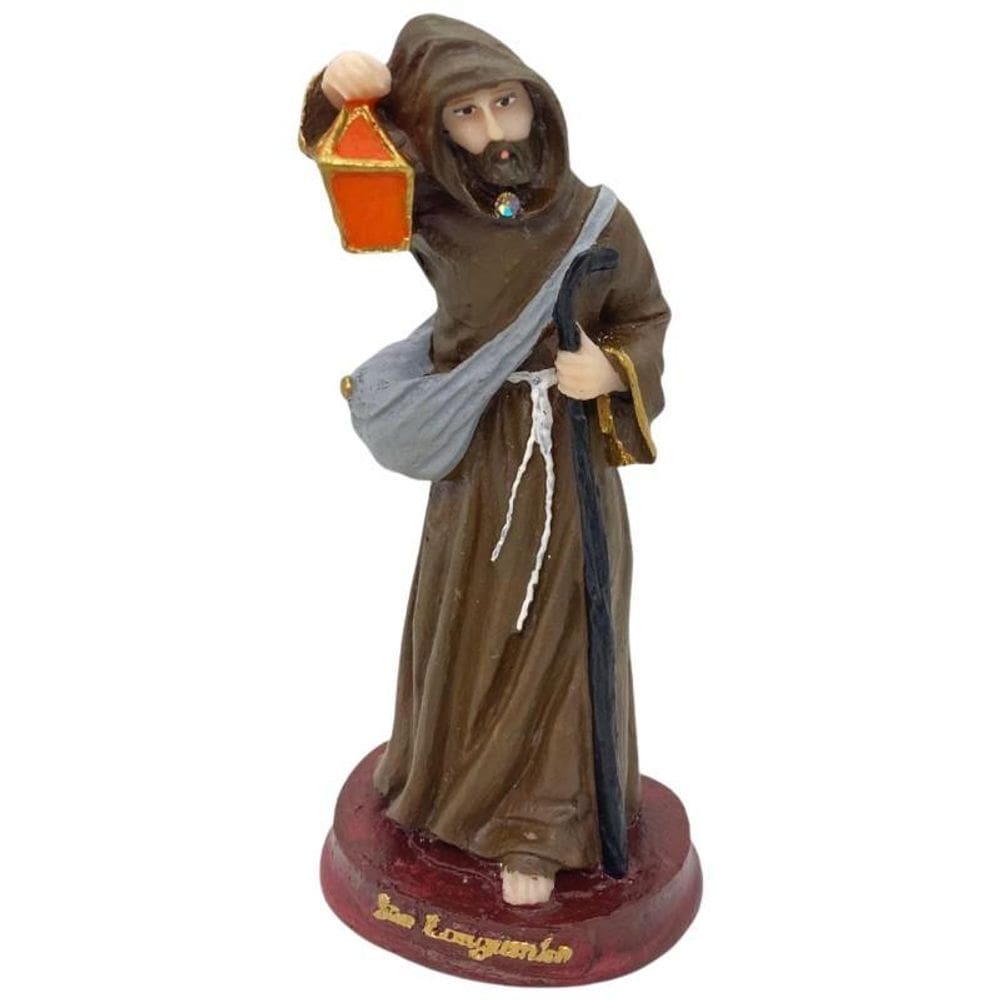 Escultura São Longuinho em Resina 14 cm - Alta Qualidade