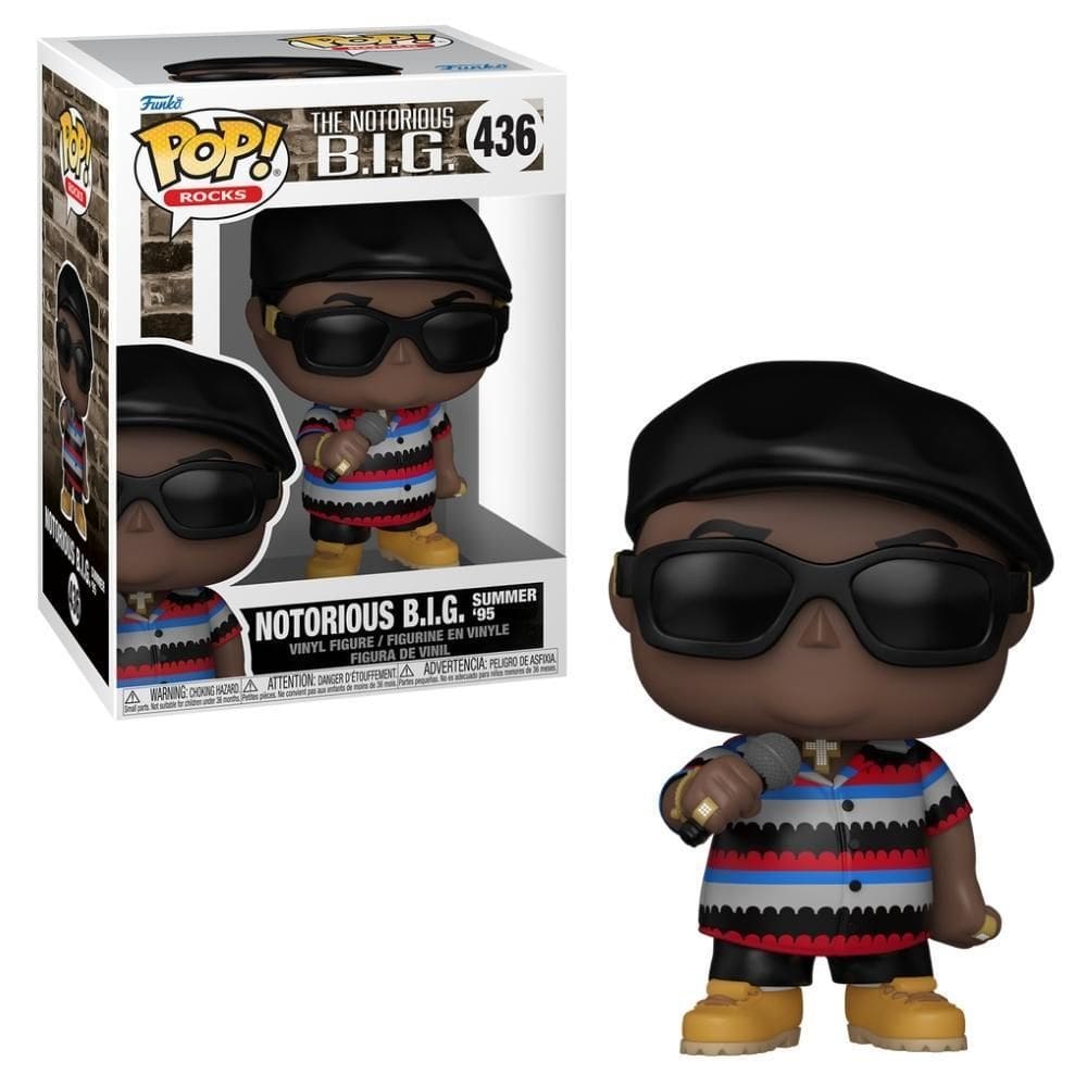 Boneco Funko Pop Rocks - Notorious B.I.G. Summer 95