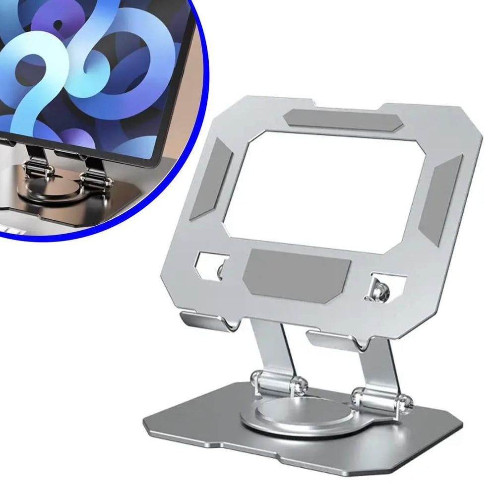 Suporte Giratório Dobrável Alumínio Para Tablet/Notebook