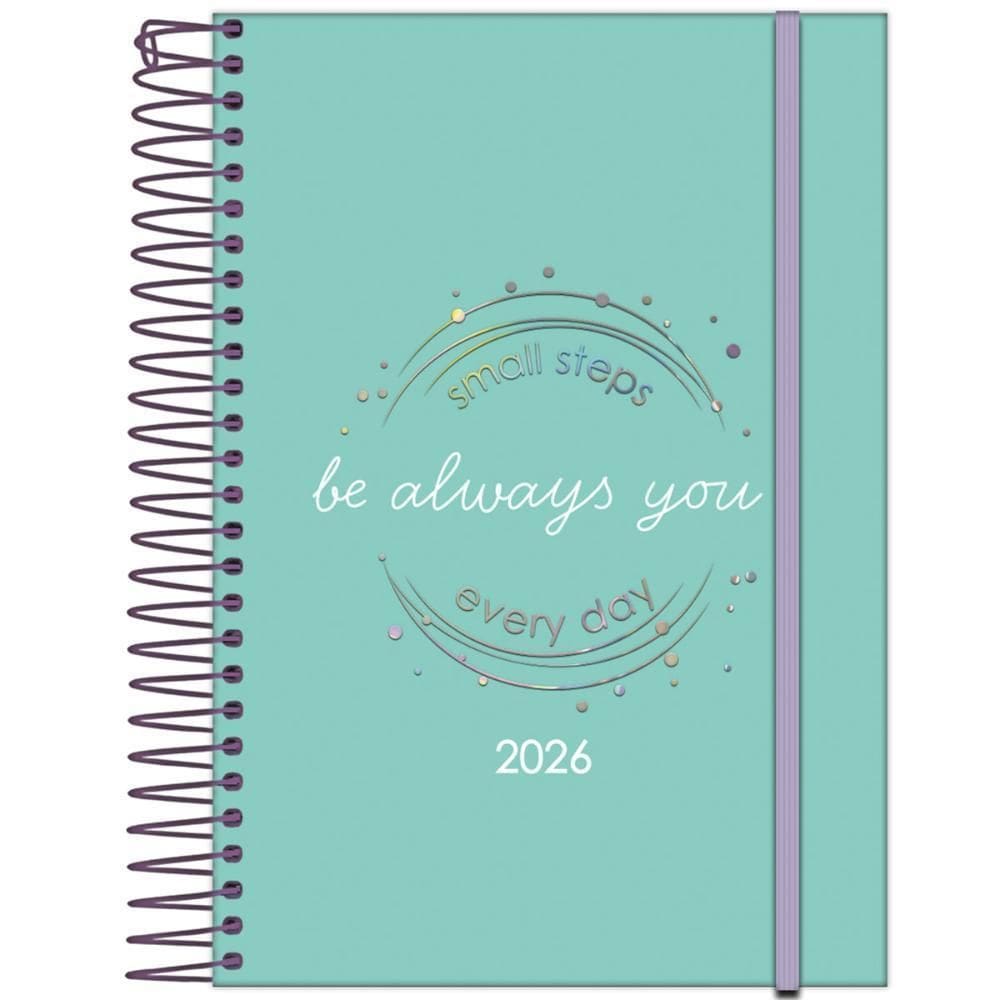 Agenda Diária 2026 Esp 130X188Mm Fluor Mix Soft Verde Foroni