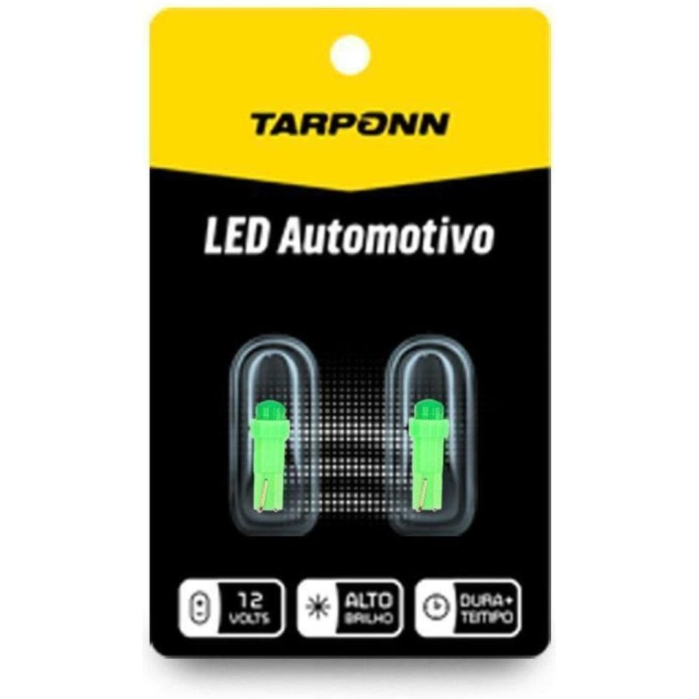 Par Lâmpada Led Painel Pinguinho T5 Verde 12V Tarponn