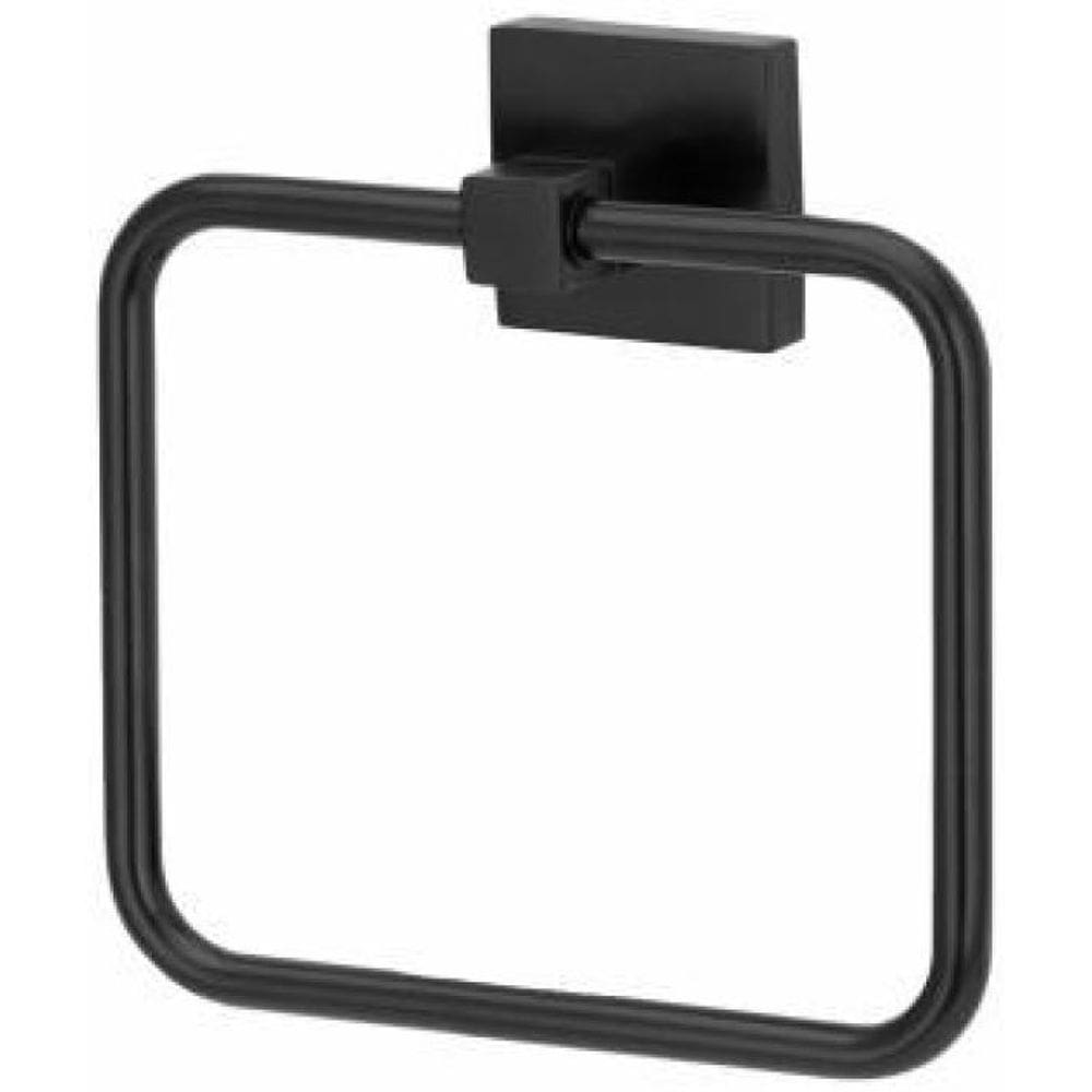 Porta Toalha Rosto -Preto Fosco - Quadra