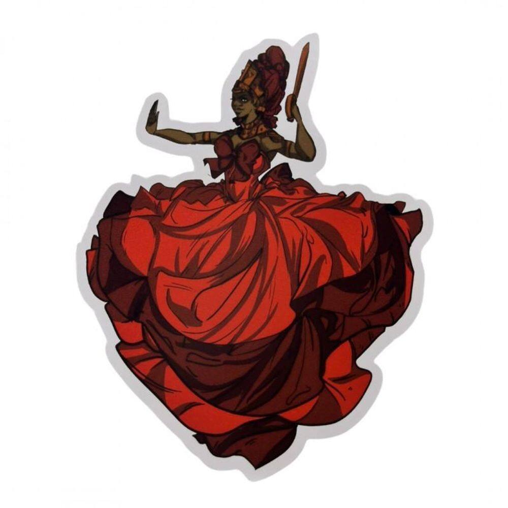 Adesivo De Vinil Impermeável Iansã 10X13 Cm - Escolha A Cor