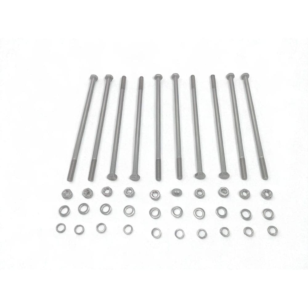 Kit 10 Parafusos Meia Rosca Parcial Sextavado Inox M6150Mm