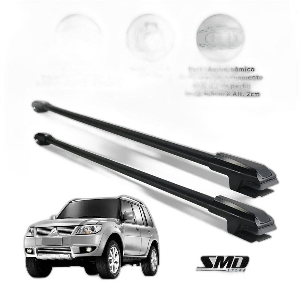 Rack Travessa Teto Mitisubishi Pajero Tr4 2010 A 2016 Preto
