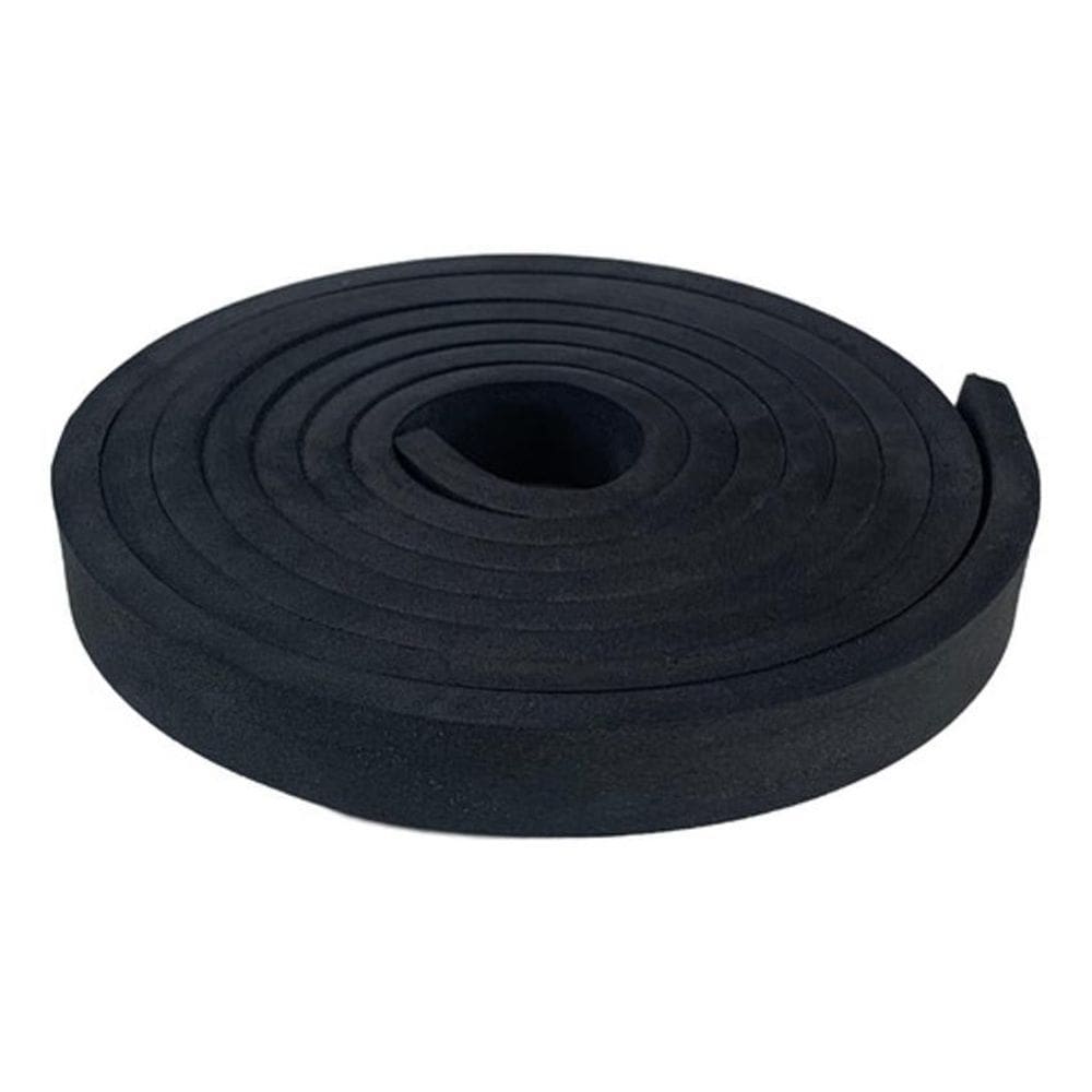 Eva Rodape Acabamento Ripado 2Cm Autocolante Preto 2,5M