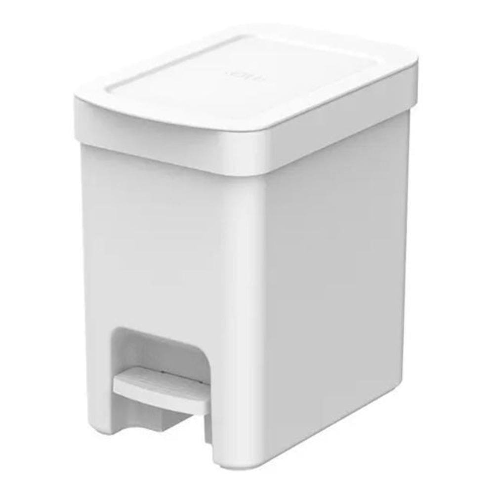 Lixeira Pedal Com Tampa 6 Litros Cozinha/Banheiro Cesto/Lixo
