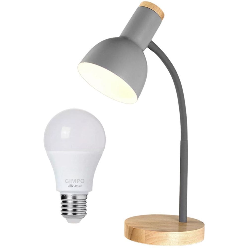 Luminária Mesa Abajur 45Cm Articulada Flexível Silicone