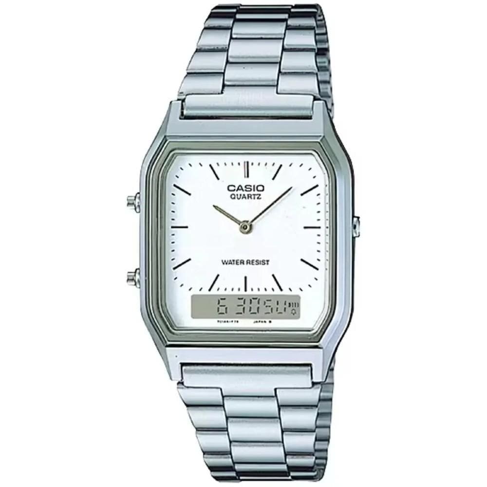 Relógio Casio Unissex Vintage Analógico-Digital AQ-230A-7DMQ