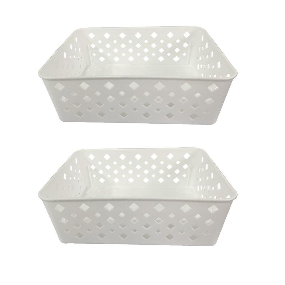 Cesto Organizador Premium Branco 19x13,5x6,5Cm