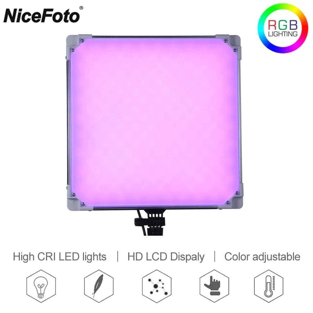 Iluminador Painel Led Nicefoto Tc-668 Ii Rgb Slim Video Fill