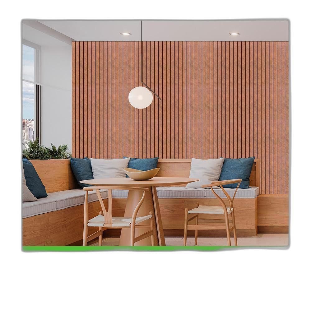 Painel Ripado Laminado Eva 10Cm Largura Cor Bronze Linha