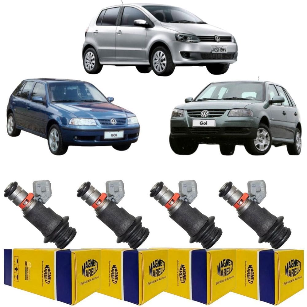 4 Bicos Injetores Gol Fox G3 G4 1.0 1.6 2003 A 2005 Iwp170