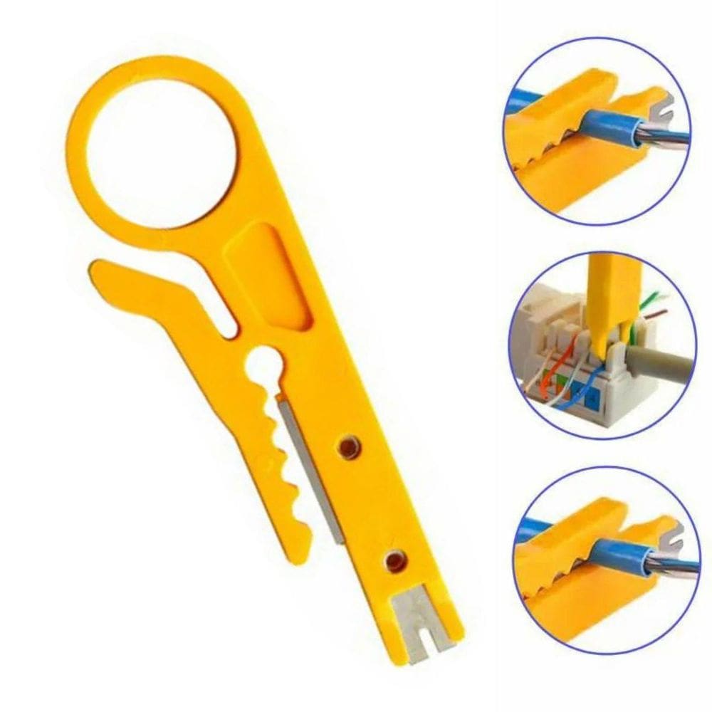 Kit 10X Alicate Descascador Fio Cabo Desencapador Rede Rj45