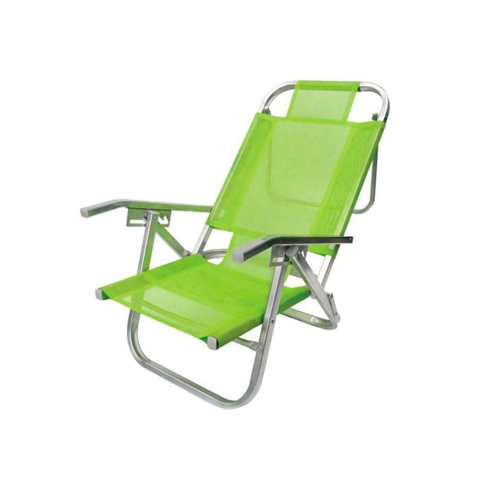 Cadeira De Praia Dobrável Em 5 Posições Botafogo