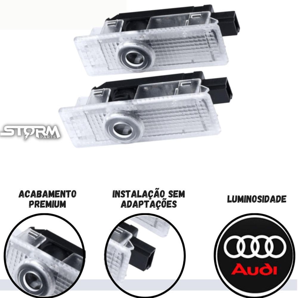 Par Luz Led Cortesia Audi A3 A4 Q3 A1 Q5 A5 Lâmpada Porta 2