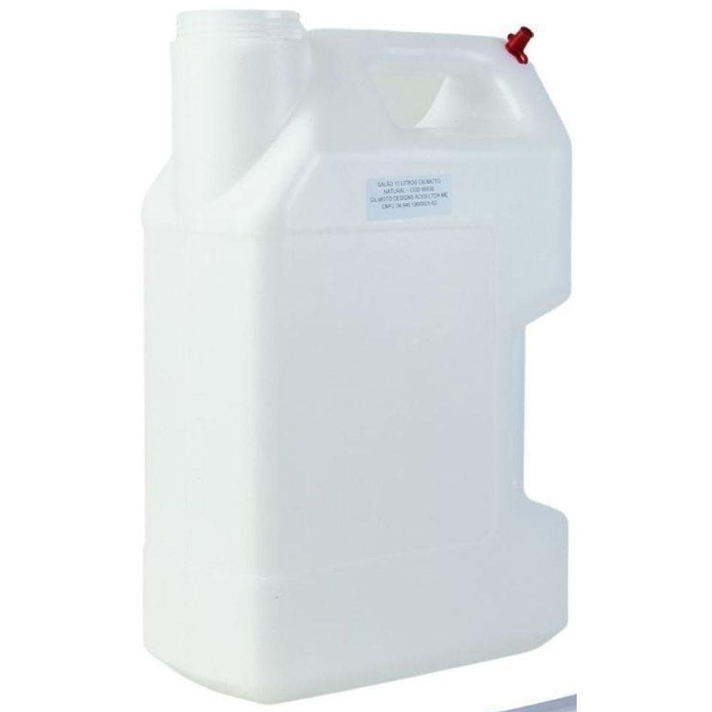 Galão 10 Litros Com Mangueira Abastecimento Transparente