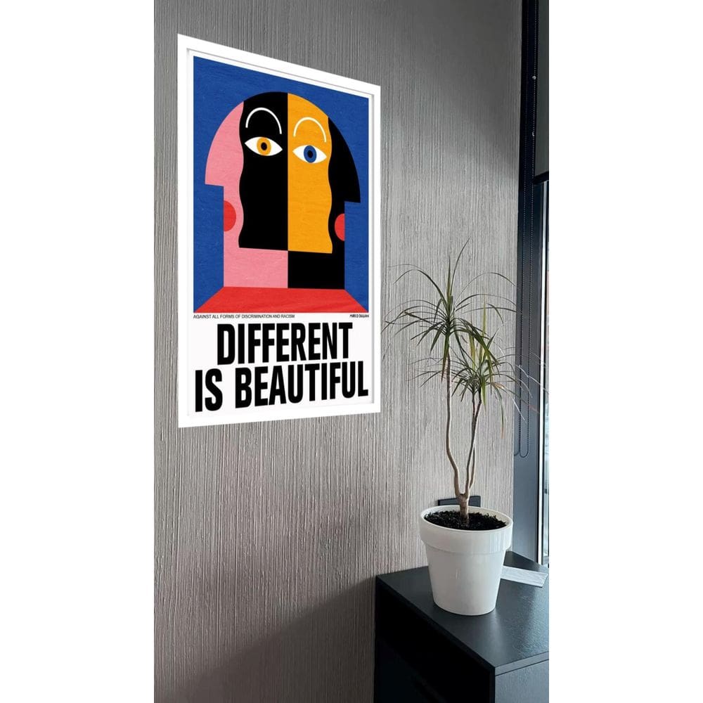 Quadro Decorativo Different Is Beautiful - 70X50Cm