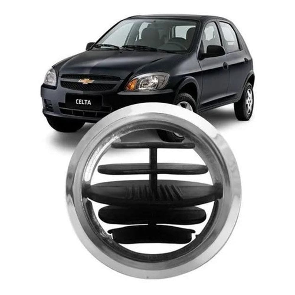 Difusor De Ar Celta Prisma 2007 A 2015 Cromado Liso Com Sup