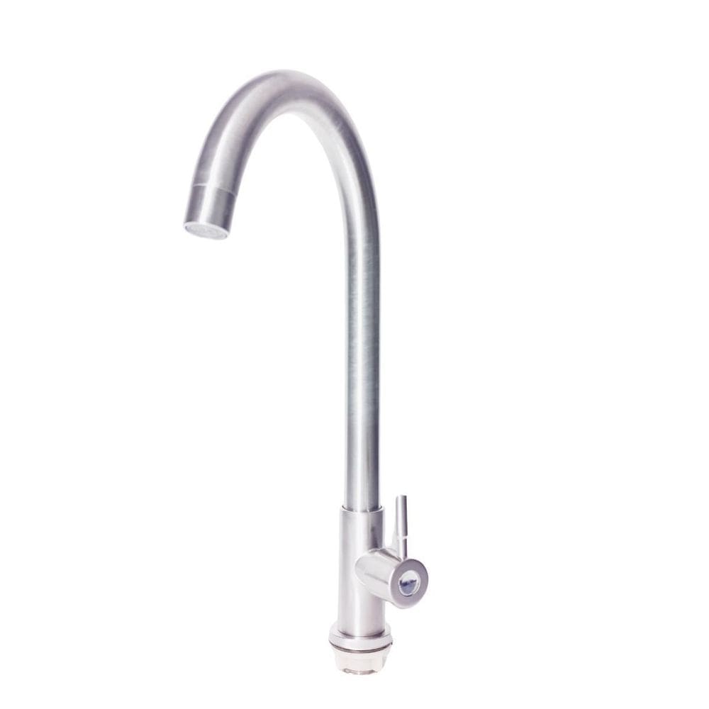Torneira Gourmet Cozinha Aço Inox Escovado Alta 37Cm Luxo