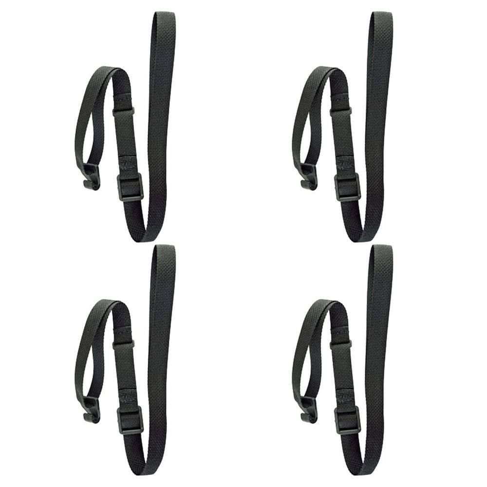 Kit 4 Correias Nylon Alça Ukulele 55.5cm Pretas