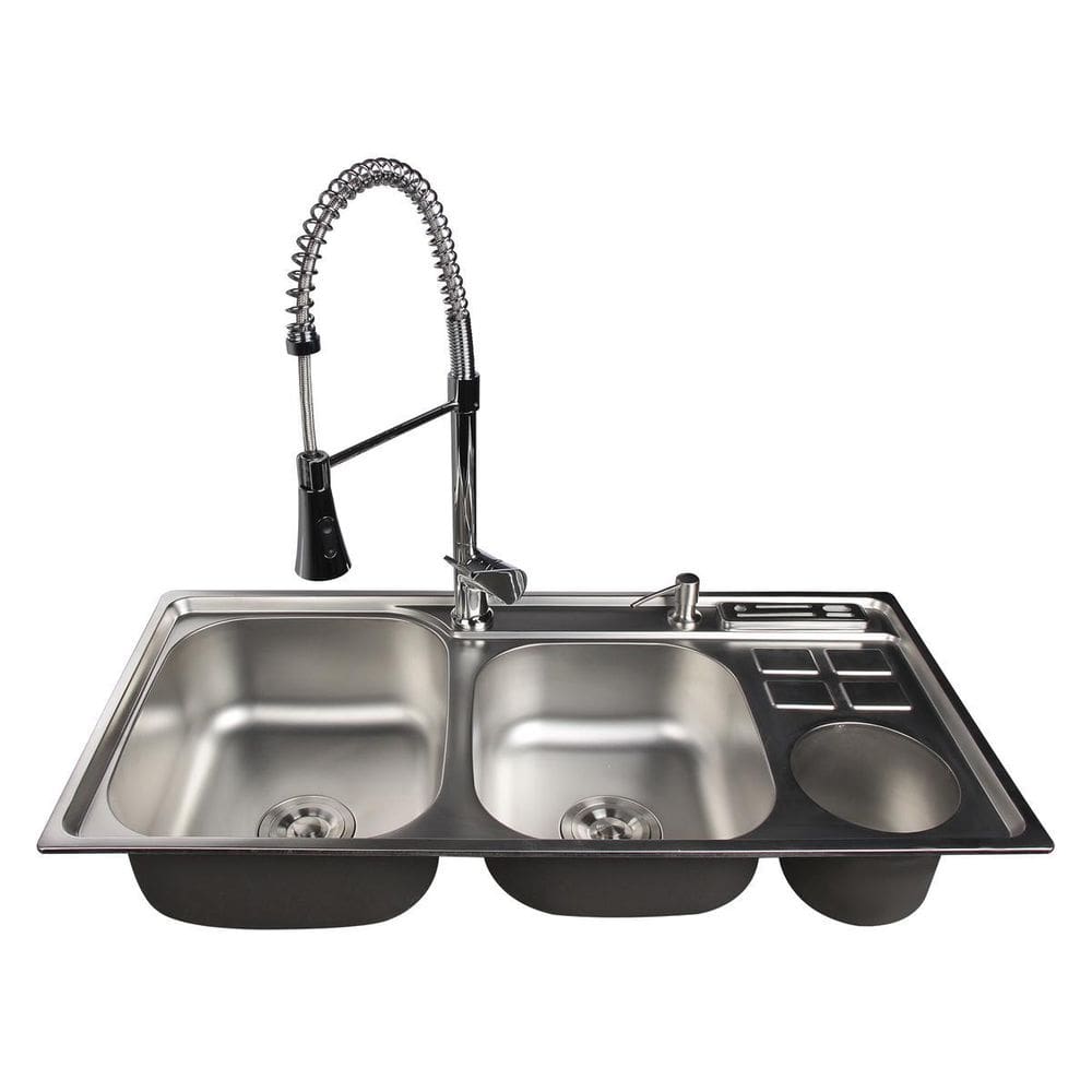 Cuba Inox c/ Lixeira Smart Norte - Moderno, Polido - 92Cm