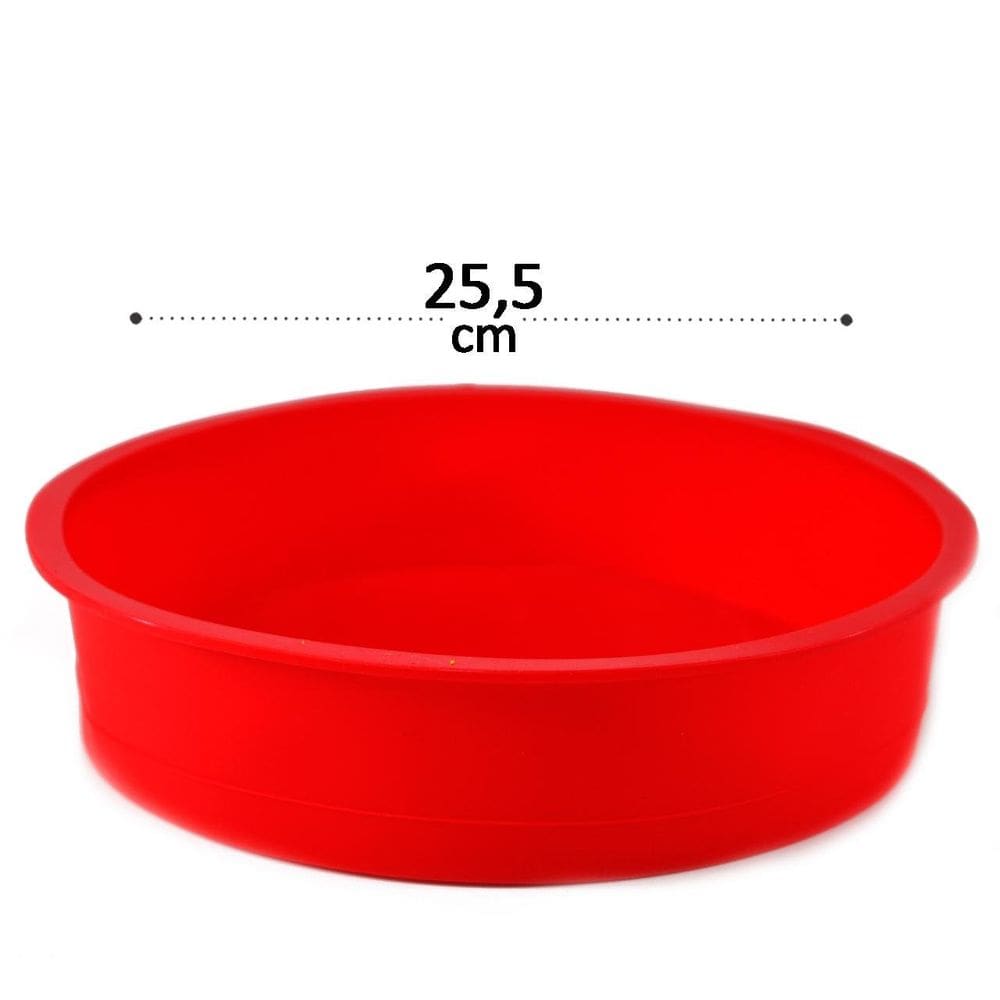 Forma Para Pudim de Silicone 25,5cm Redonda - Tudo em Caixa