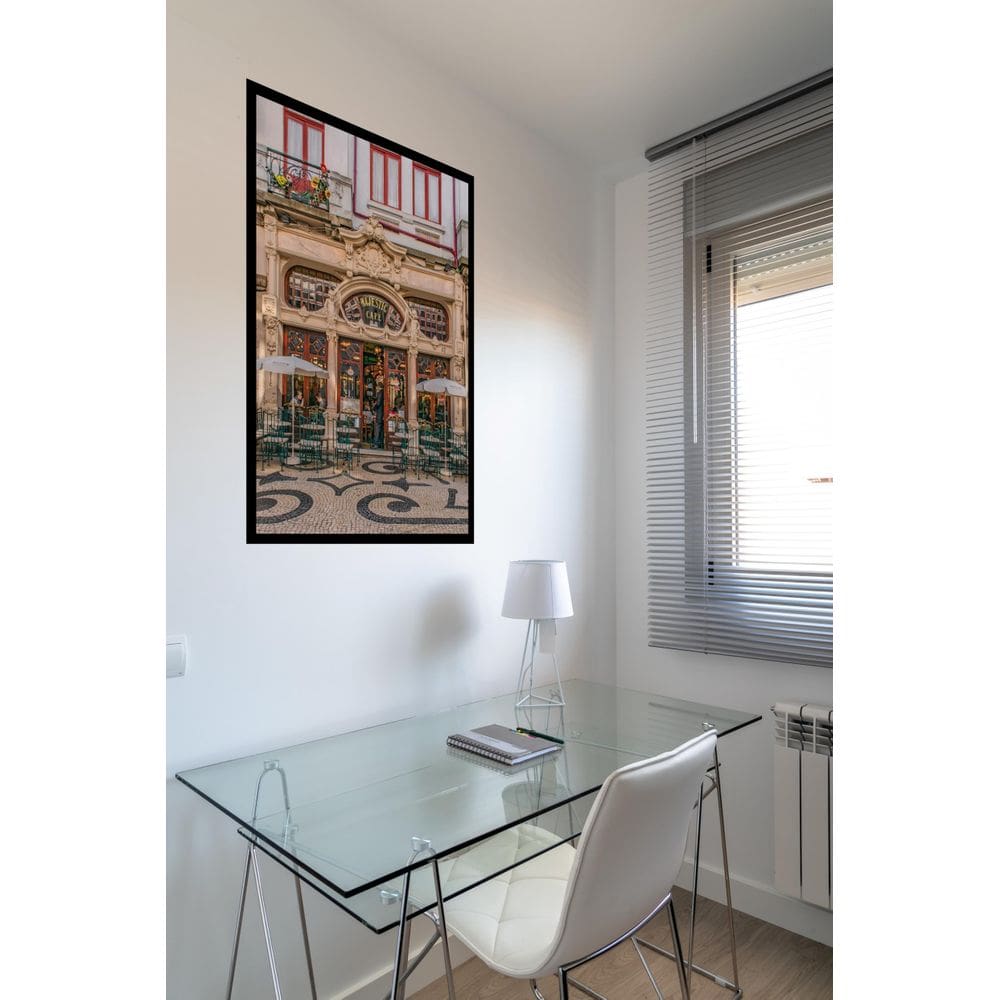 Quadro Decorativo Majestic Cafe Porto Portugal - 70X50Cm