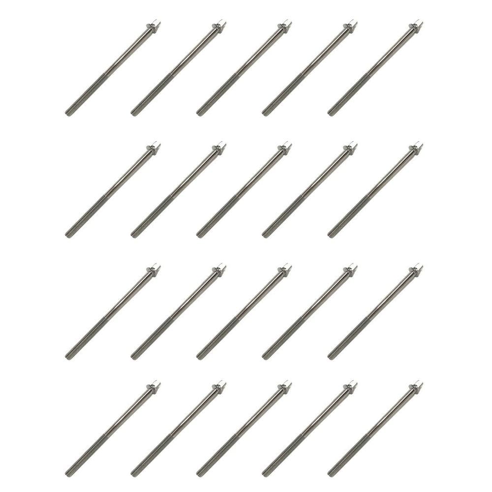 Kit 20 Parafuso Afinação De Bateria 58Mm X 5Mm 7/32 Torelli