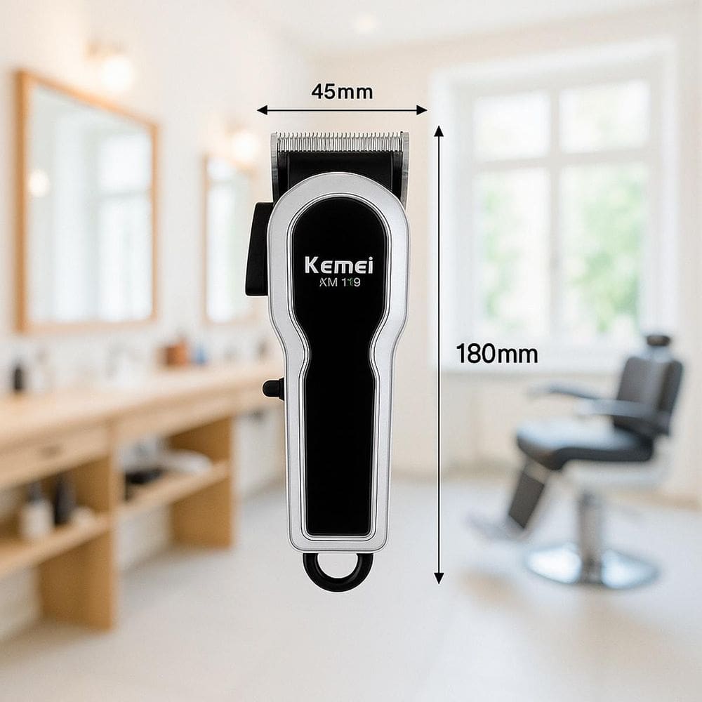 Maquininha Kemei Para Barbearia Compacta E Forte