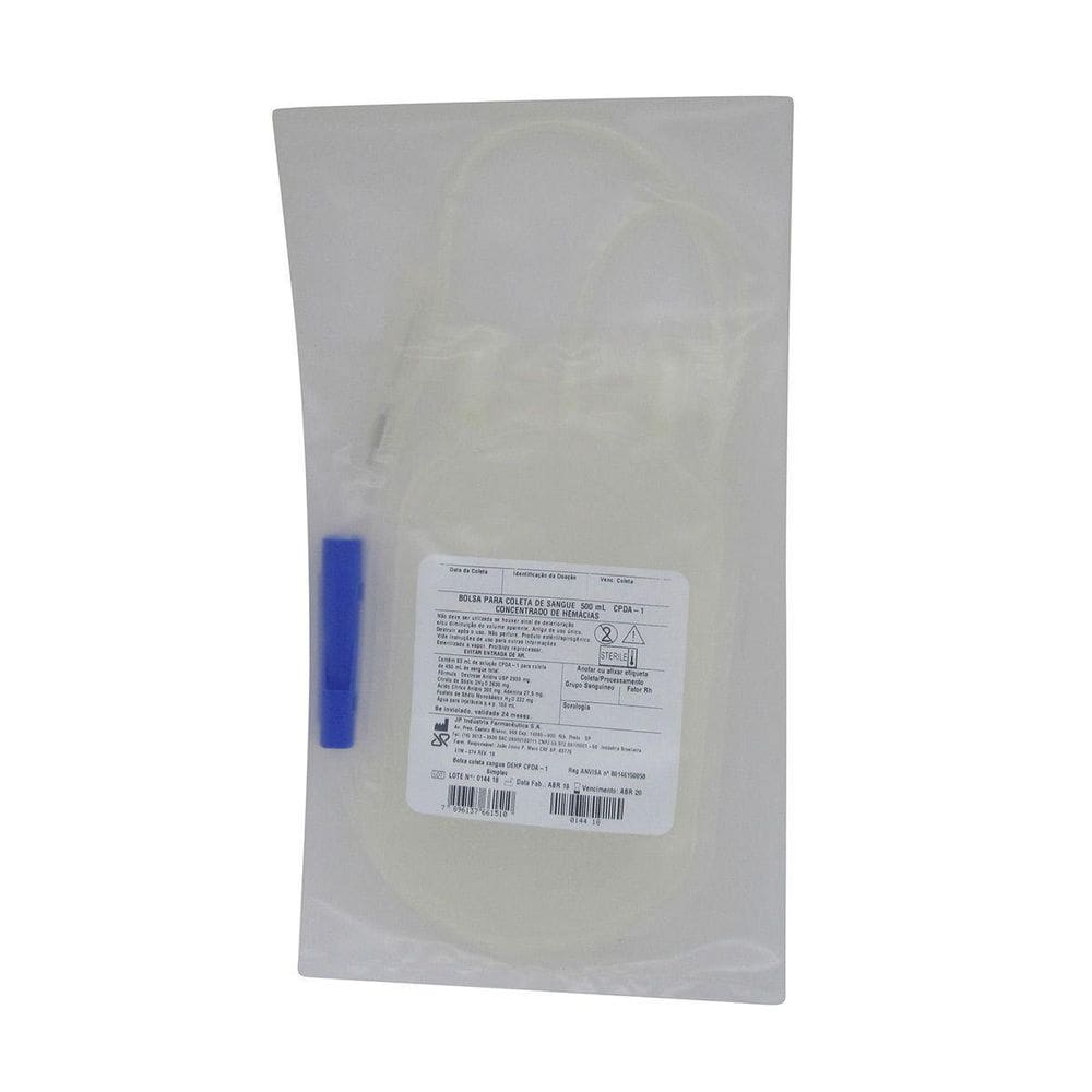 Bolsa Coleta Sangue  Tranfusão  500 Ml