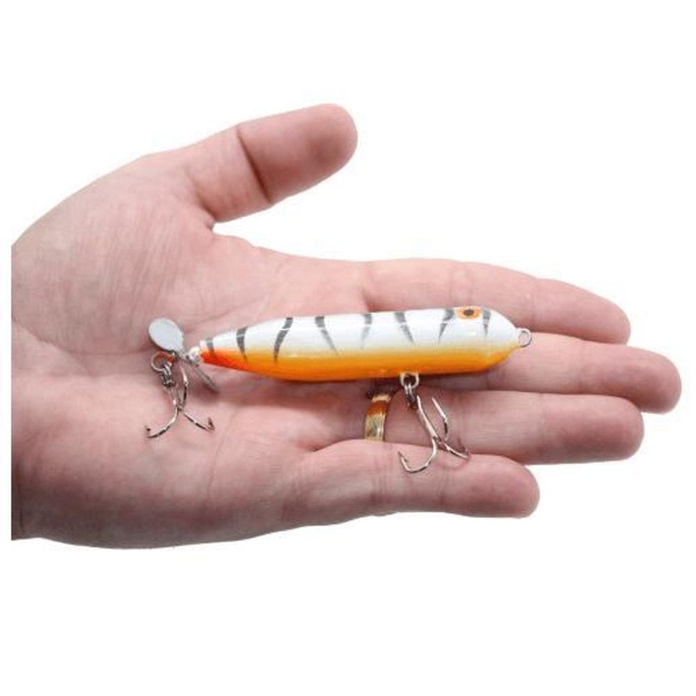 Isca Artificial Pesca Madeira 8Cm Com Helice Traira Tucunare