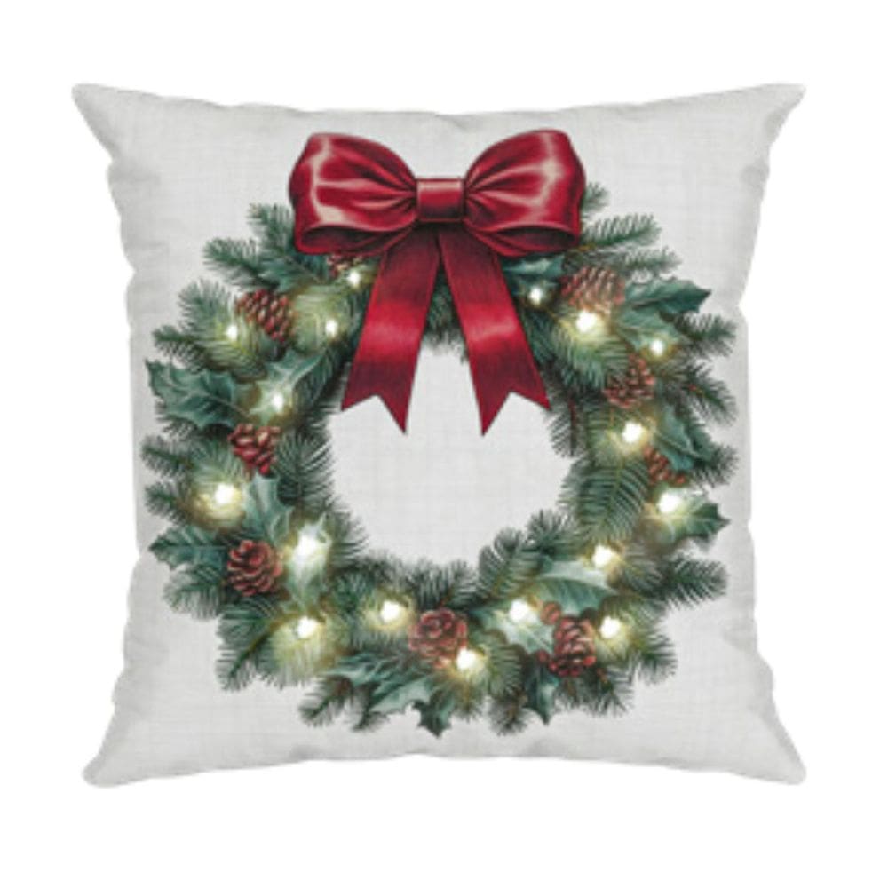 Almofada de Natal Guirlanda Iluminada 550 43cm