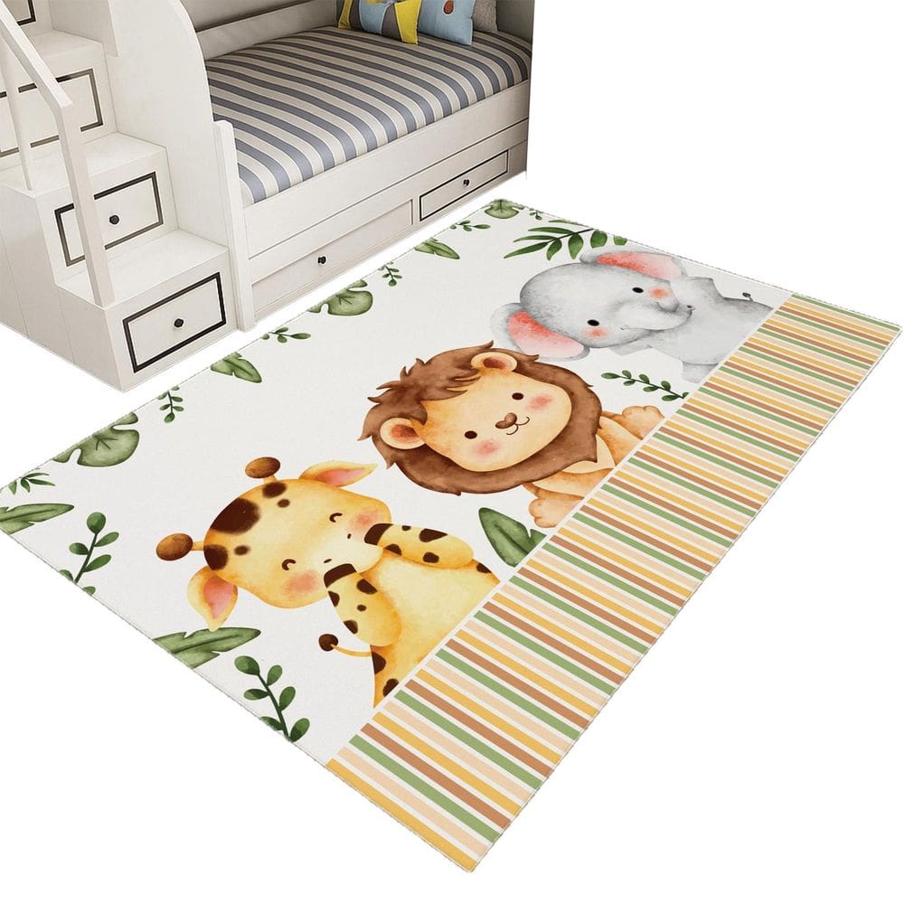 Tapete Infantil Estampado 1,00X1,35Decorativo Antiderrapante
