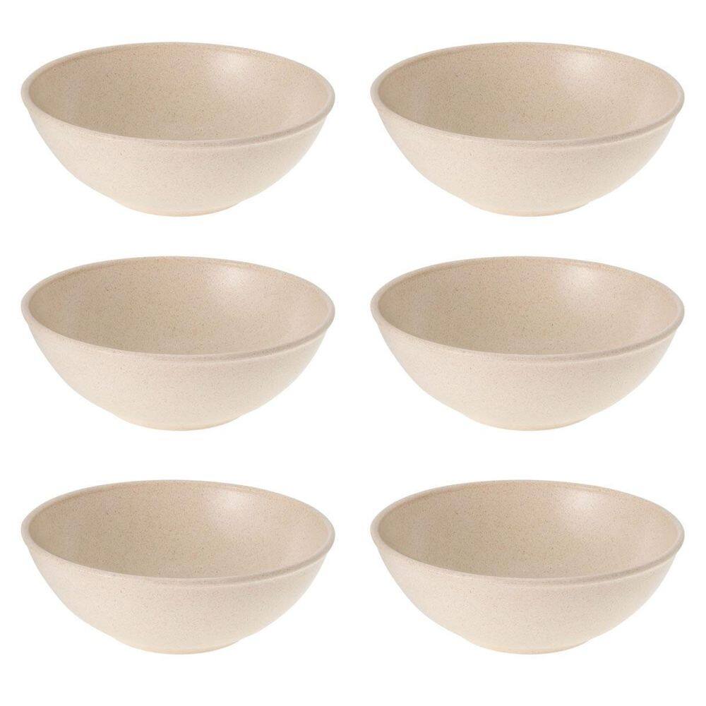 6Un Tigela Bowl 700Ml Salada Petiscos Bege