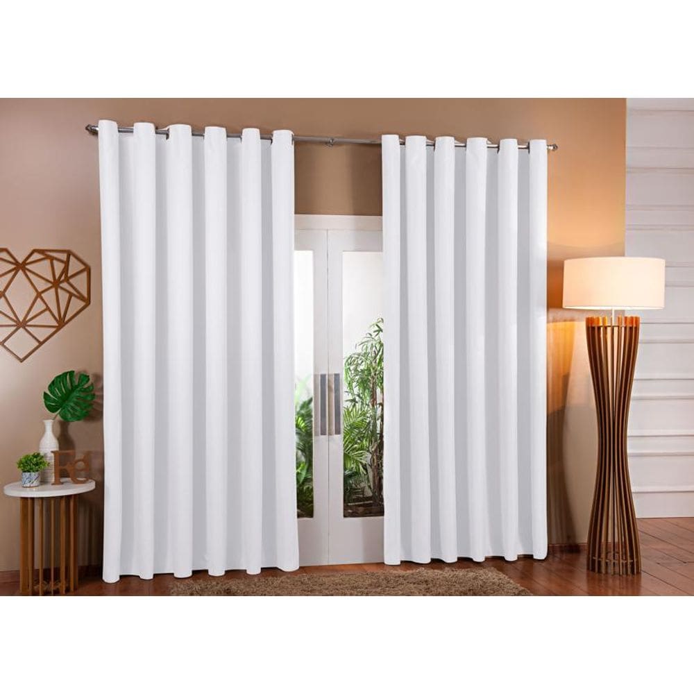 Cortina Blackout Em Tecido Corta Luz 6,00 X 2,80 Sala E