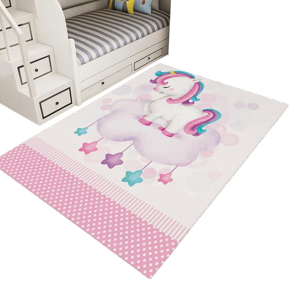 Tapete Infantil Estampado 1,00X1,35Decorativo Antiderrapante