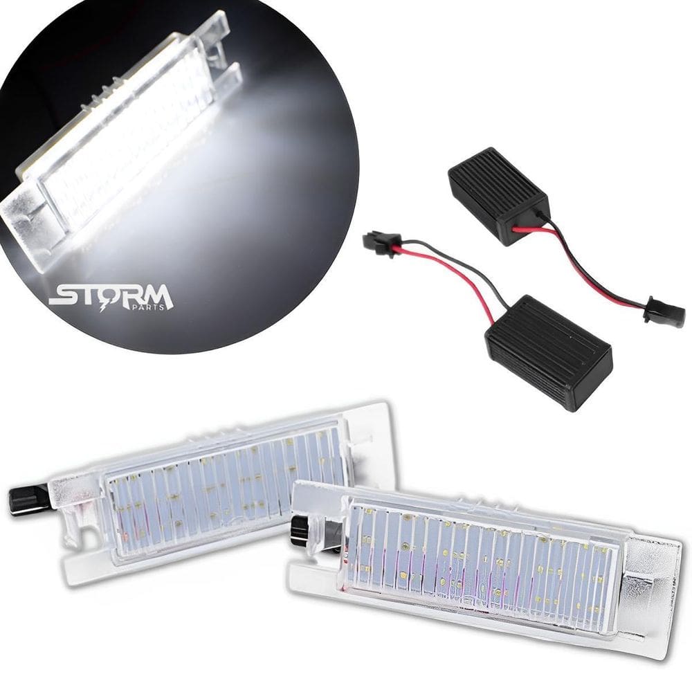 Par Luz Placa Led Branca Fiat Argo Toro Punto Palio Lâmpada
