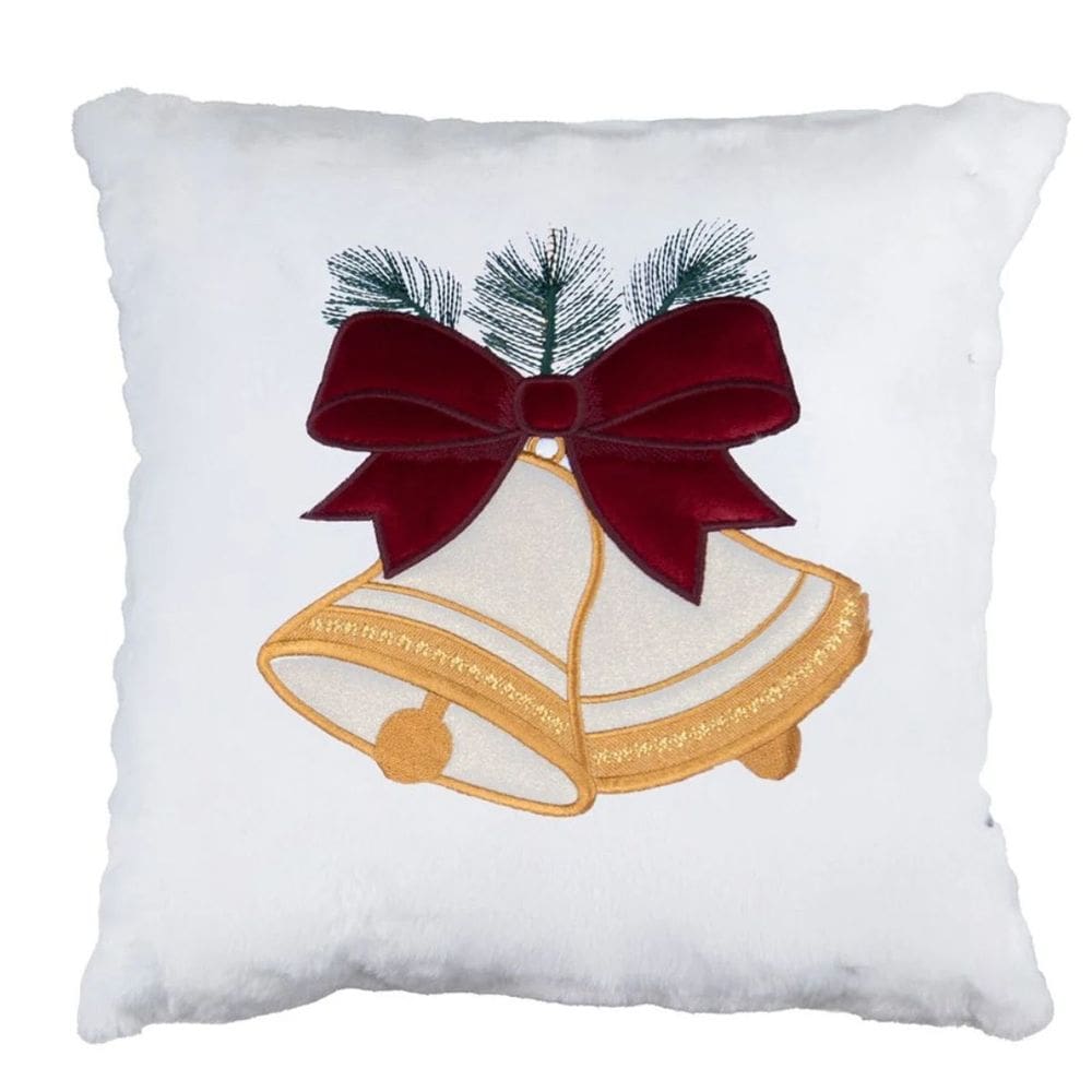 Almofada de Natal Sinos Bordados 530 43cm Belchior