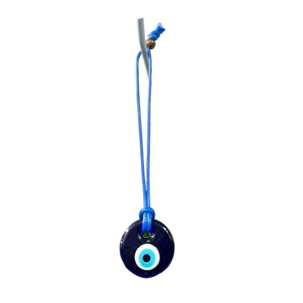 Protetor De Ambiente Olho Grego Azul 4 Cm Em Murano