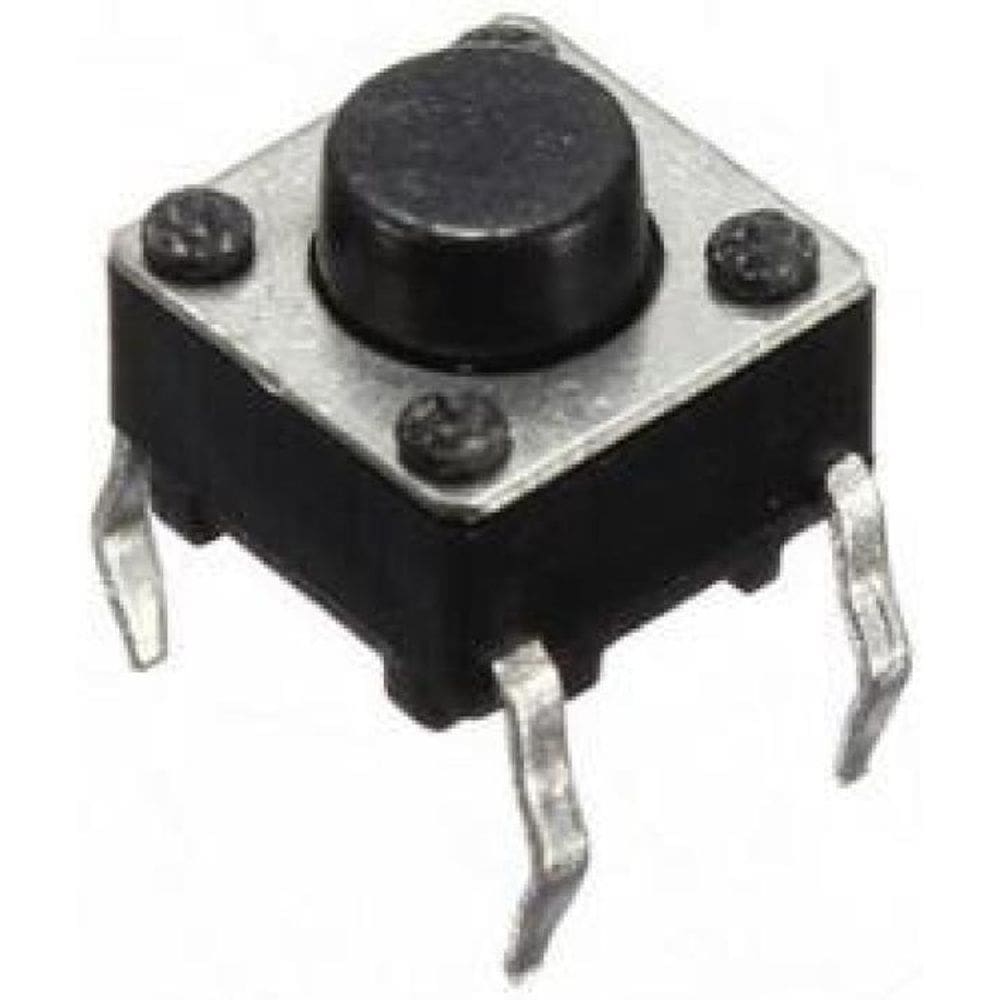 100 Pçs Chave Tactil 180 6 X 6 X 5Mm 4 Terminais
