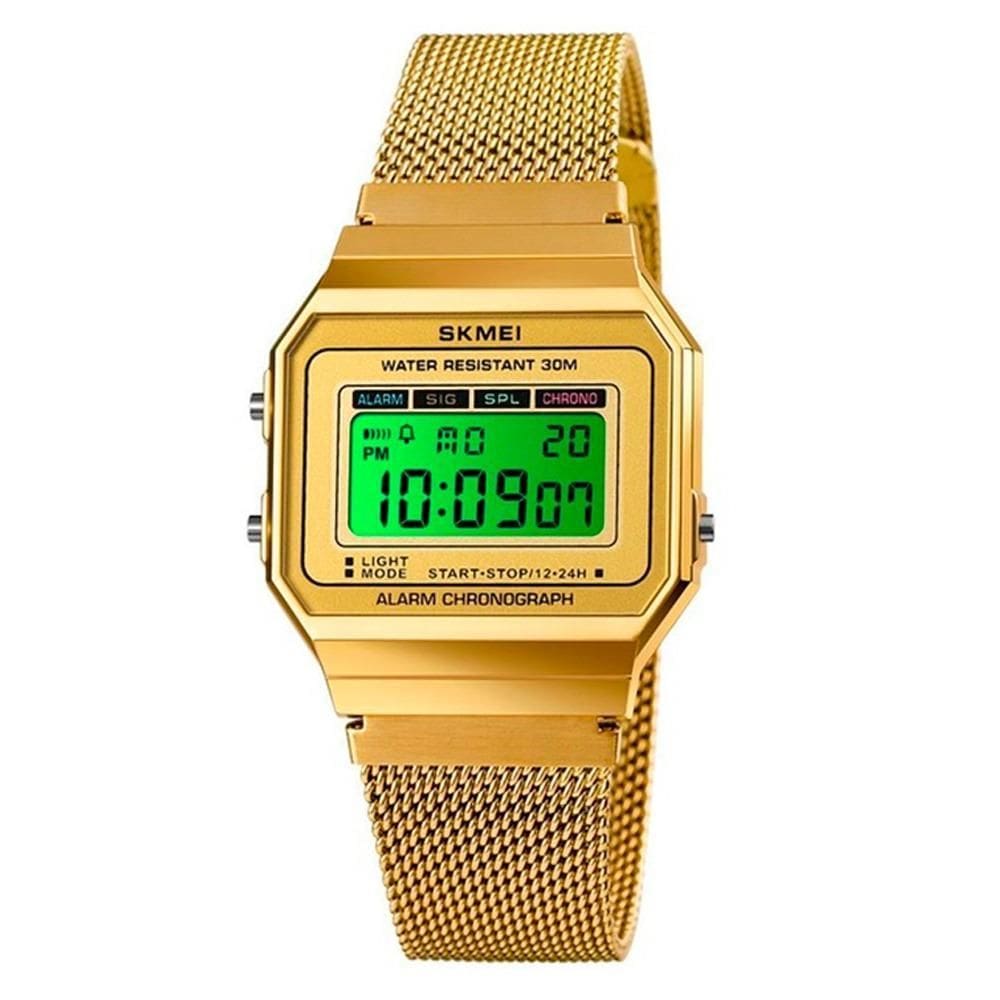 Relógio Unissex Skmei Digital 1639 - Dourado