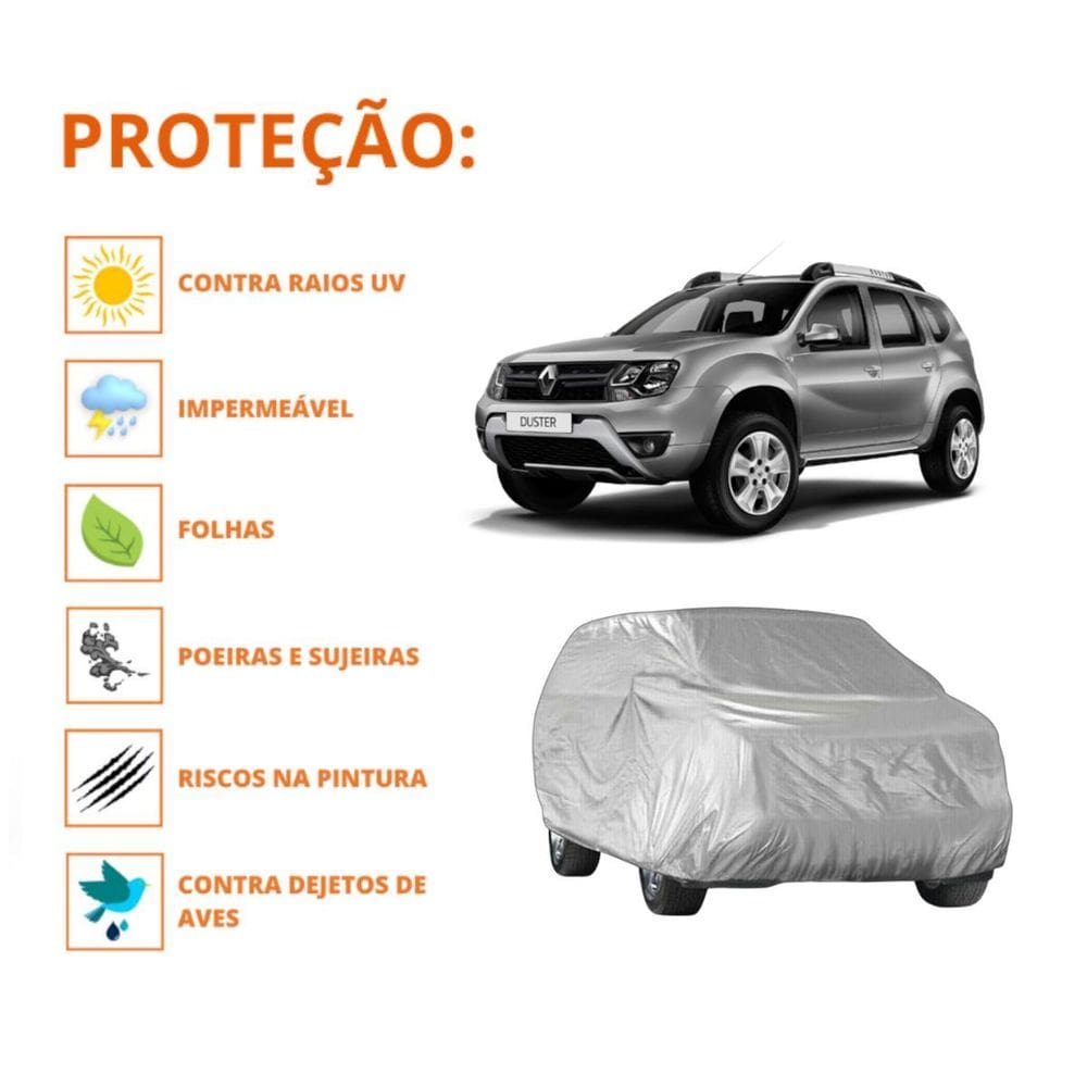 Capa Cobrir Renault Duster Protege Com Qualidade Impermeável