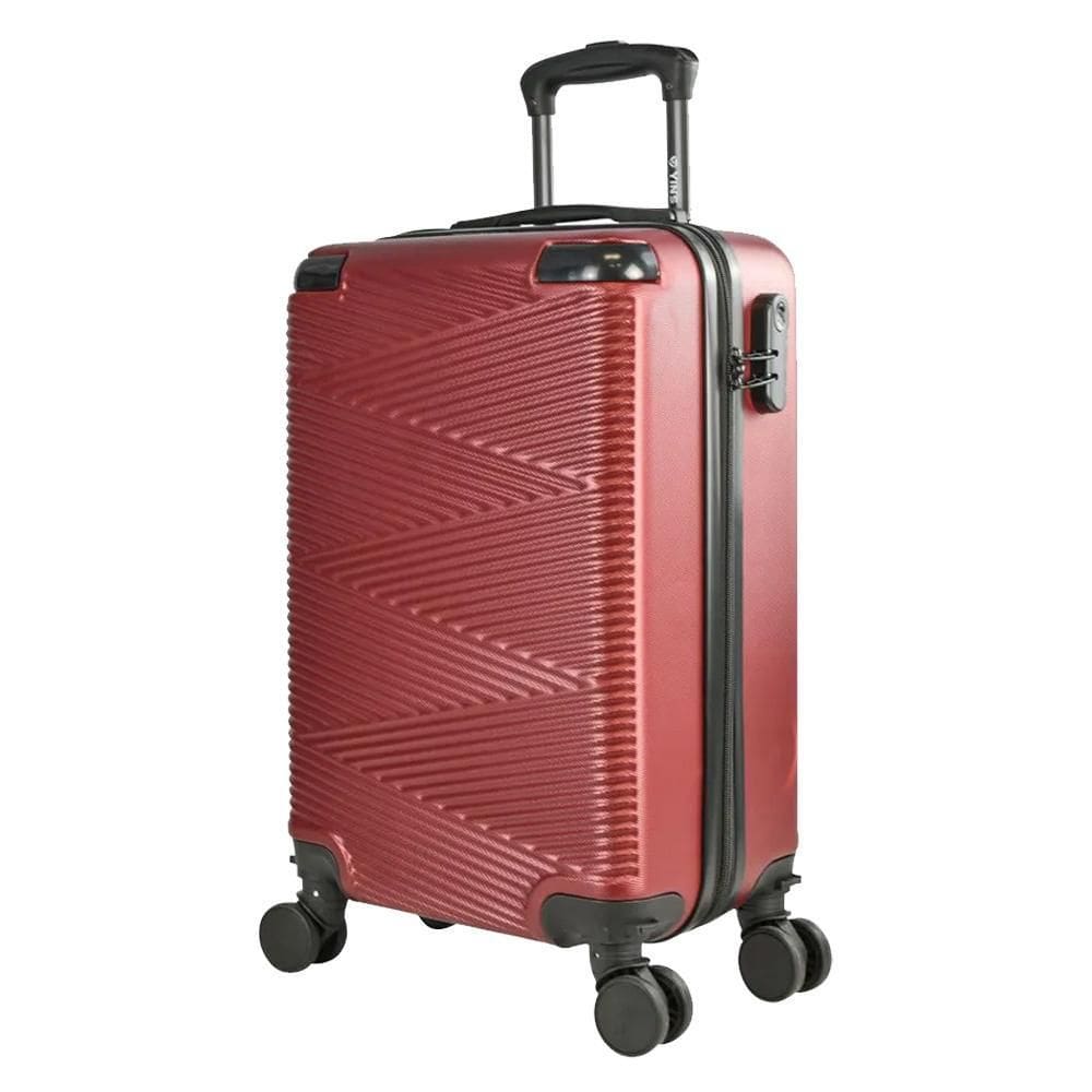 Mala De Viagem Bordo Zig Zag Em Abs Rodas 360 Cad Embutido