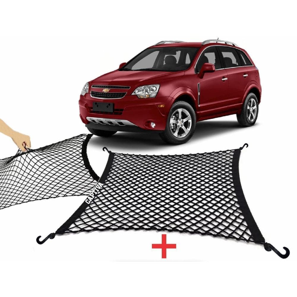 Rede Porta Malas Captiva + Kit De Argolas Para Fixação