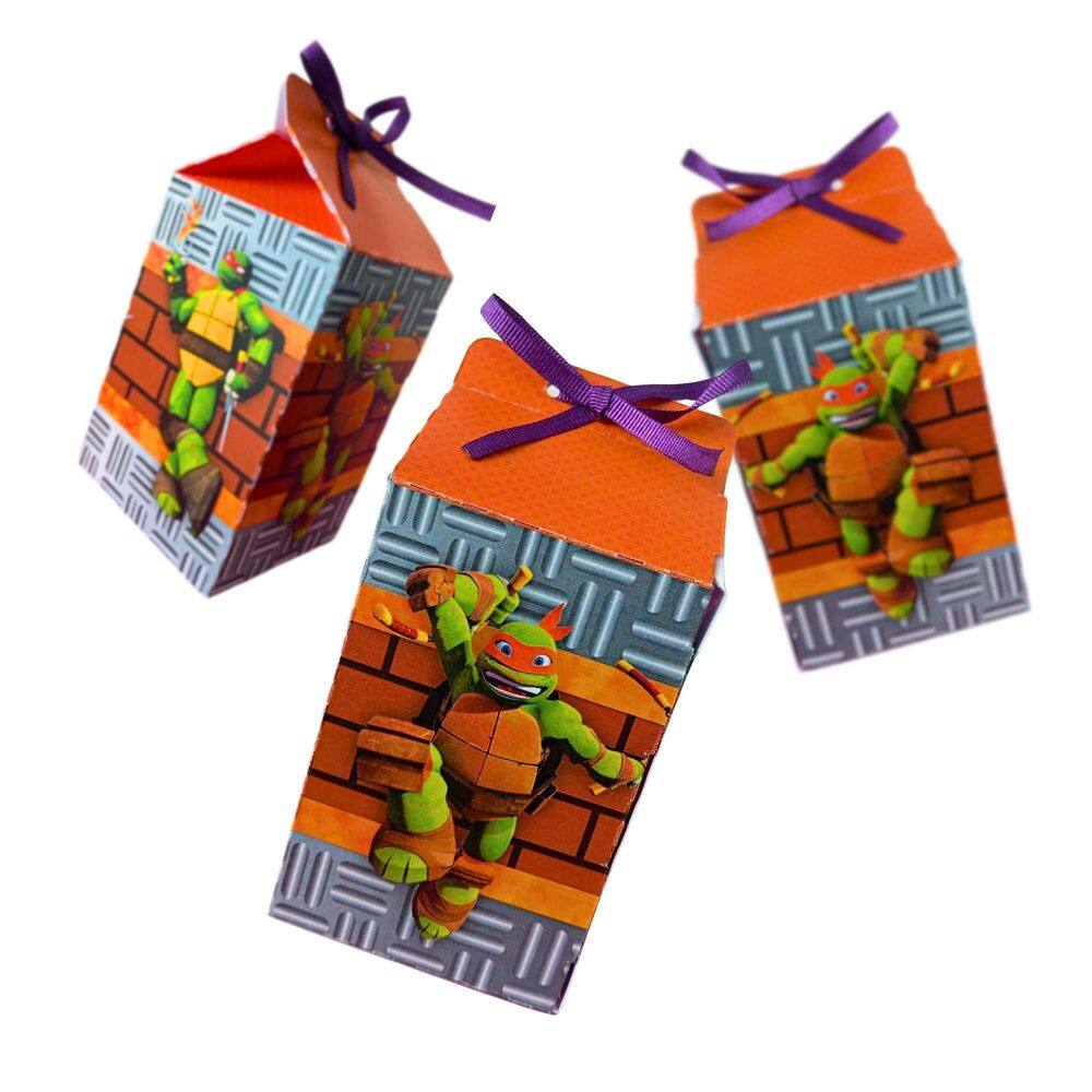 30 Lembrancinhas Caixinhas Personalizadas Tartarugas Ninjas