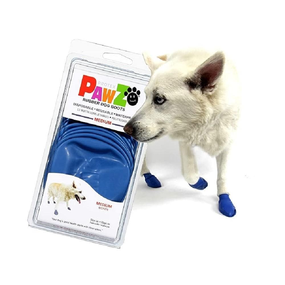 Sapatinho Para Pet Cachorro Pawz Bota Azul Tam M - 4Un