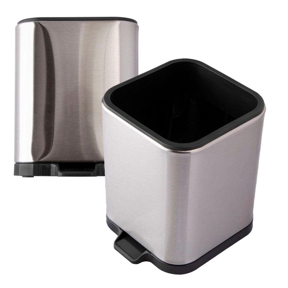 Porta Talher de Inox 12cm Quadrado - Tudo em Caixa