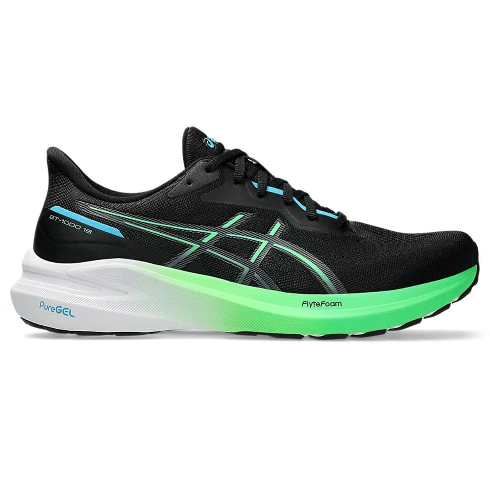Tênis Asics Gt-1000 13 Masculino - Preto+Azul claro
