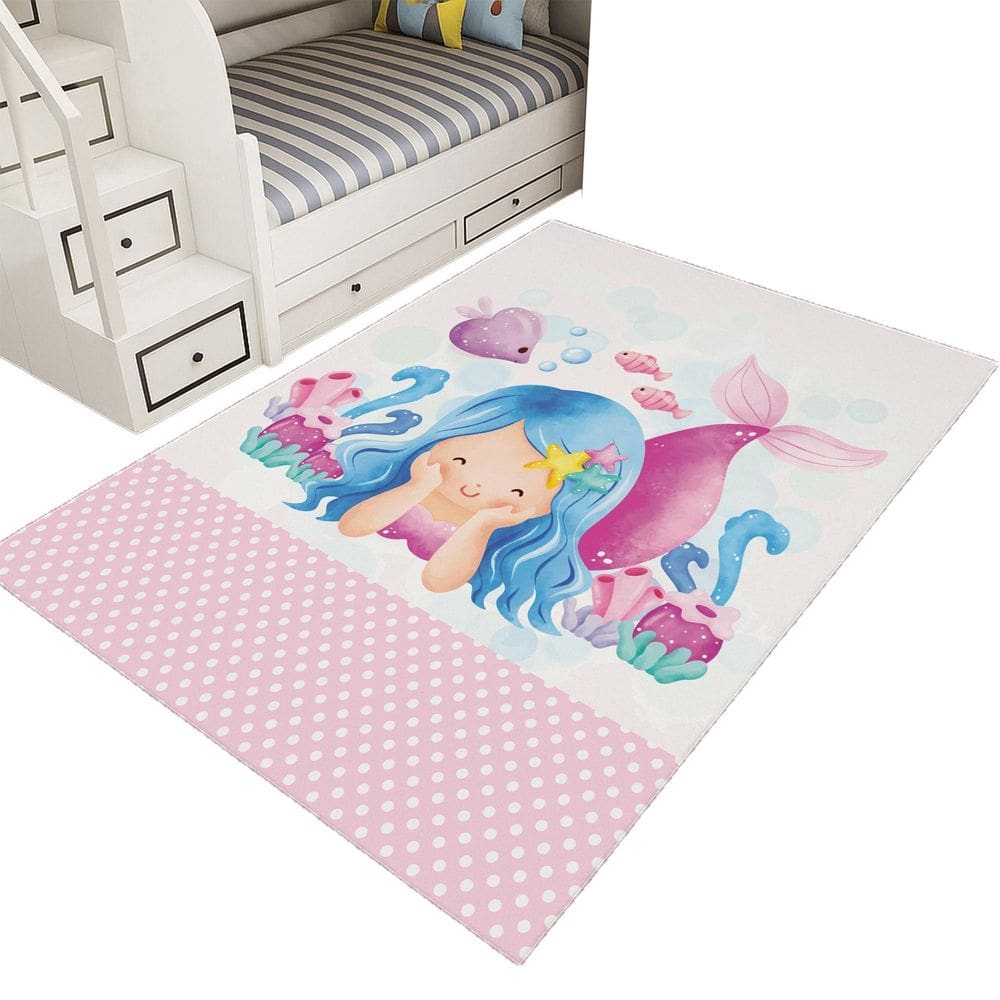 Tapete Infantil Estampado 1,00X1,35Decorativo Antiderrapante